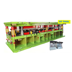 Steel sheet progressive die